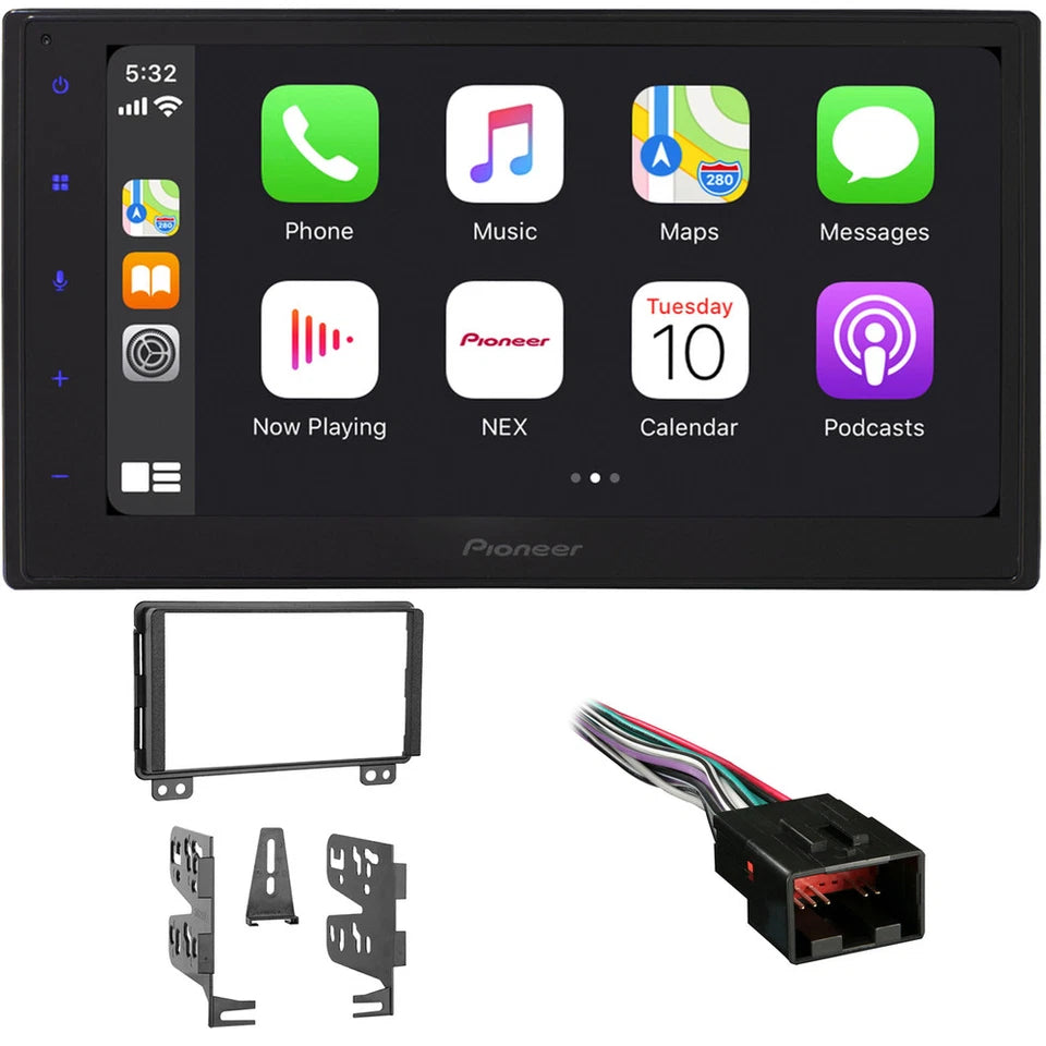 Pioneer DMH-1800NEX 6.8" Double DIN Multimedia Receiver + Kit Fit 01-03 Ford Mustang