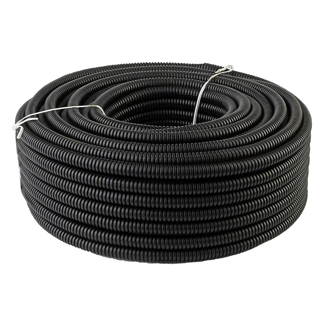 Absolute SLT10-20 3M 1700 20' 1" 25mm Split Wire Loom Conduit Polyethylene Corrugated Tubing Sleeve Tube & 3M 1700 Electrical Tape