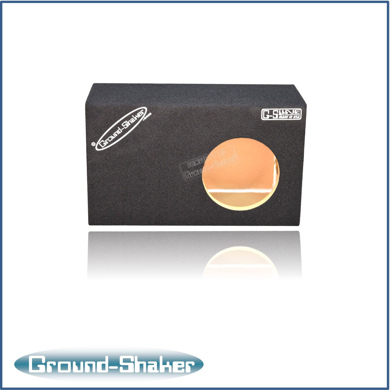 Ground Shaker GS-SQP16B black 6" single ported sub box