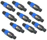 Thumbnail for Mr. Dj SPMH10 10 pcs Speakon Male Head Connector Allows for Speaker Cables