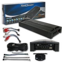 Thumbnail for Power Acoustik RZ5-2500D RAZOR Series 5 Channel Amplifier + 4 Gauge Amp Kit
