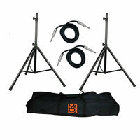 Thumbnail for MR DJ SS750PKG 2 Speaker Stand w/ Carrying Bag & 2 1/4