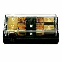 Thumbnail for Absolute AGD22 Gold AGU Fuse Power or Ground 2 GANG Distribution Fuse Block