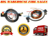 Thumbnail for 2 Mackie SRM450 Diaphragm 1701 Replacement Tweeter Horn Driver MR DJ Part