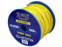 Thumbnail for Absolute P16-500YL 16 Gauge 500-Feet Yellow Spool Primary Remote Power Wire Cable