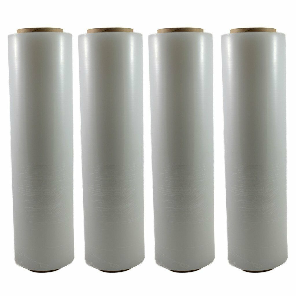 Absolute 4 CLEAR 18"x 1500 FT Roll 80 Gauge Thick Stretch Packing Wrap Pallet Shrink Film