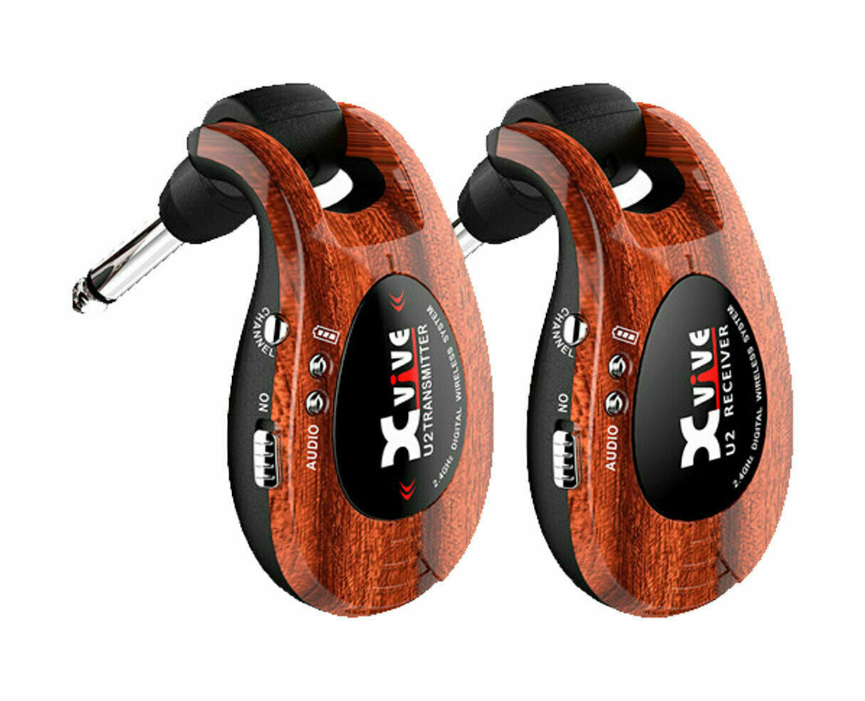 Xvive Audio U2 Wood Digital Wireless System 2.4 GHz for Guitars
