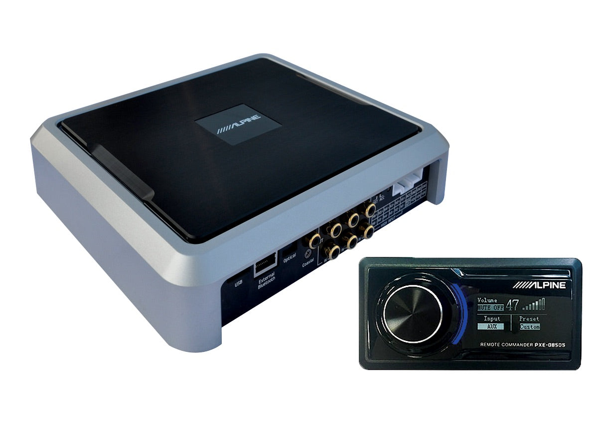 Alpine PXE-0850X 8-CH car amplifier digital signal processing 25 watts RMS x 8