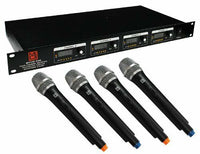 Thumbnail for 2 MR DJ MICVHF-8500 4  Channel Handheld Wireless Microphone PA/DJ/KTV/Karaoke