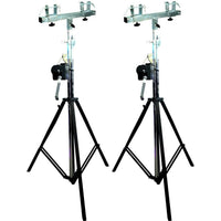 Thumbnail for 2 MR TRUSS TST200 & TSBC250 Crank Light Stand<br/> Pro Lighting 12 Foot Crank Light Stand & Square Truss T-Bar