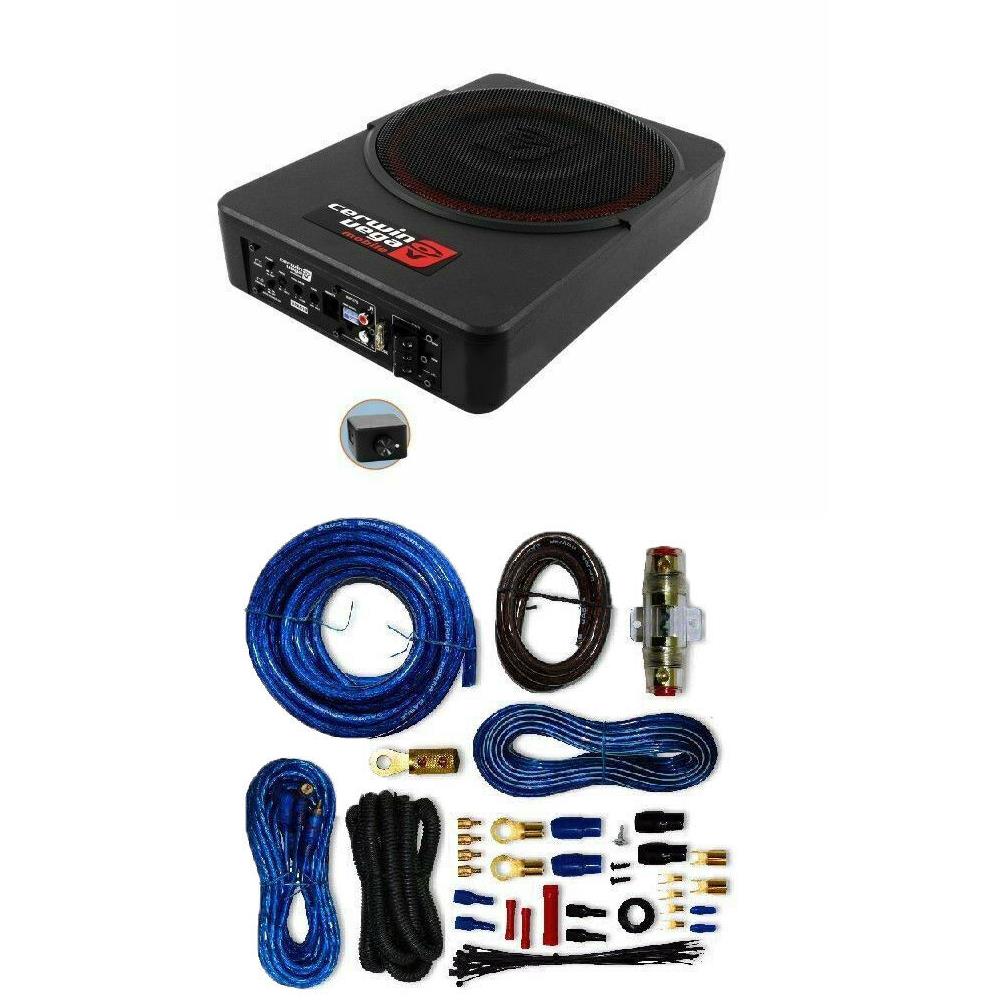 Cerwin Vega Mobile VPAS10 10" Under Seat  550W Powered Car Subwoofer Amplifier Kit