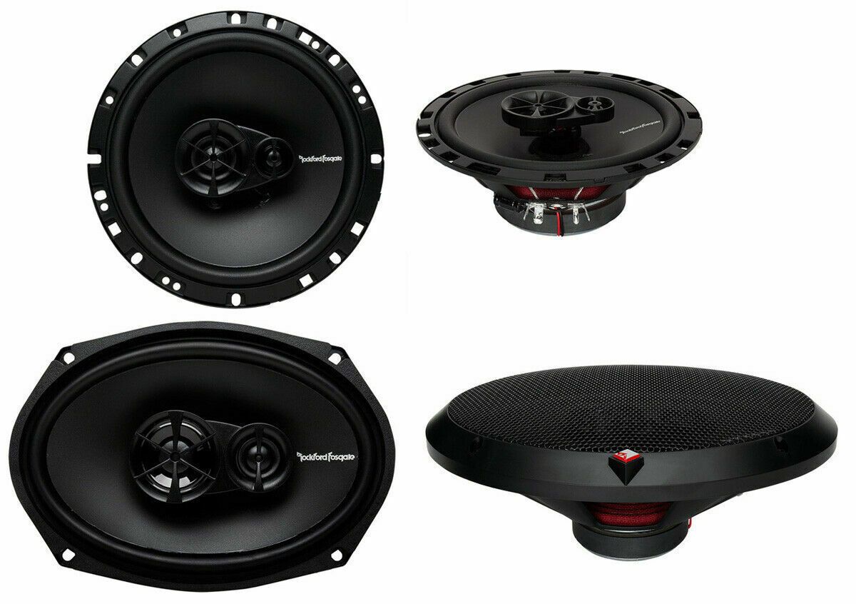 Rockford Fosgate R169X3 6x9 260W 3 Way + R1675X2 6.75" 2Way Car Speakers Coaxial