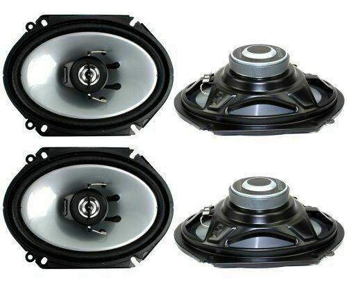 2 Pair Kenwood Car KFCC6866S 6x8" 500 Watt 2-Way Car Audio Coaxial Speakers Stereo