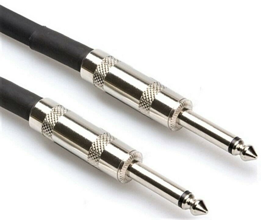 Razzi Pro RZ SKJ-603 Speaker Cable Wire 1/4 in inch TS to Same 3 feet