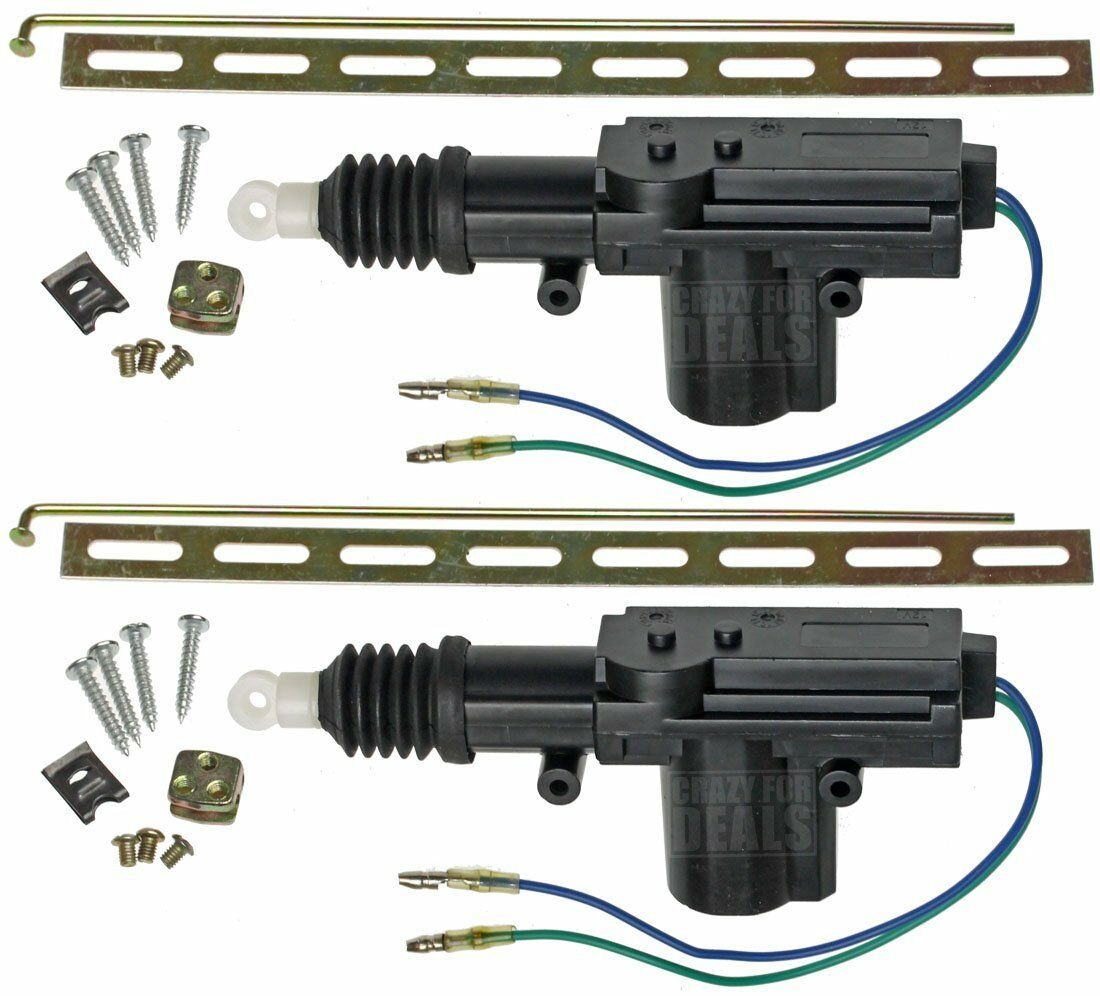 Universal Car Power Door Lock Actuator 12-Volt Motor (2 Pack)