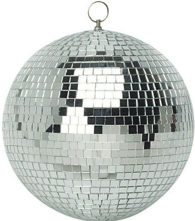 MR Truss 8" Mirror Balls Silver Covered with Tiny Mirrored Squares