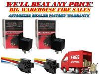 Thumbnail for 2 Absolute USA 12V 30/40 Amp SPDT Automotive Marine Bosch / Tyco Style 5 Pin Relay with Wires & Harness Socket