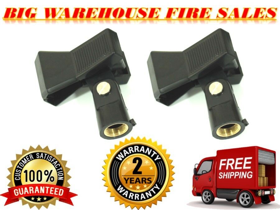 2 Hosa MHR-122 Universal Spring Clip Microphone CLIP