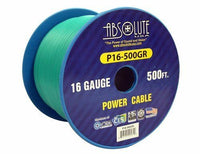 Thumbnail for Absolute USA P16-500GR 16 Gauge 500-Feet Spool Primary Power Cable (Green)