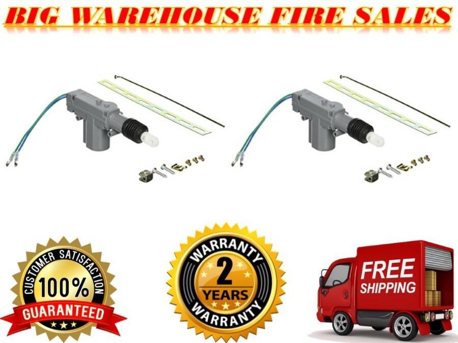 2 American Terminal Power Door Lock KIT Universal CAR ACTUATORS 12-Volt Motor