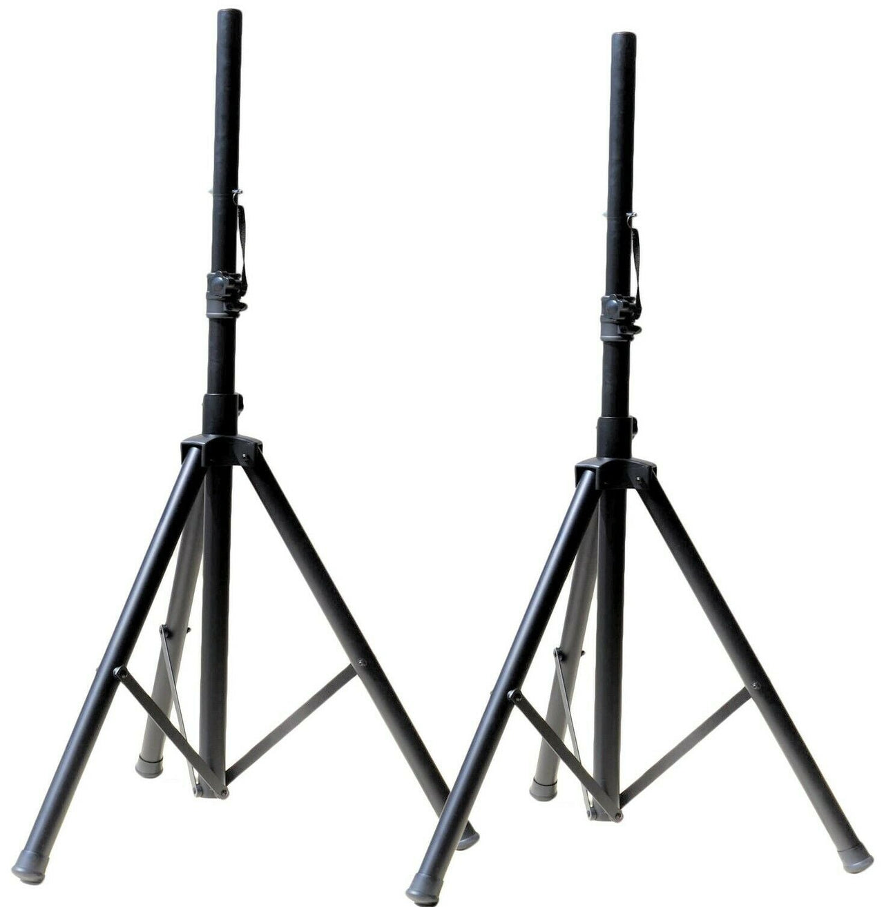 2 MR DJ SS250 Universal Black Heavy Duty Folding Tripod PRO PA DJ Home On Stage Speaker Stand