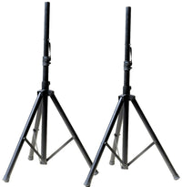 Thumbnail for 2 MR DJ SS250 Universal Black Heavy Duty Folding Tripod PRO PA DJ Home On Stage Speaker Stand