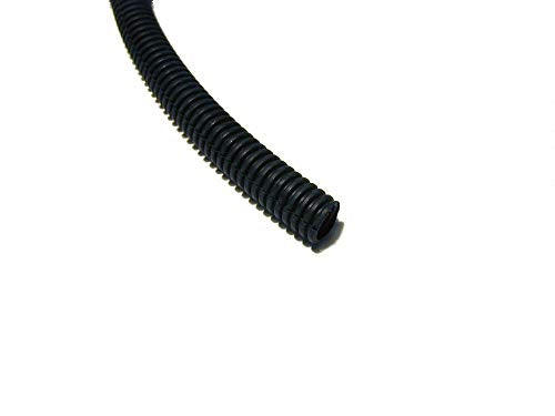 Absolute  100' 1/2" Wire Cover Black Split Loom Flexible Good Quality