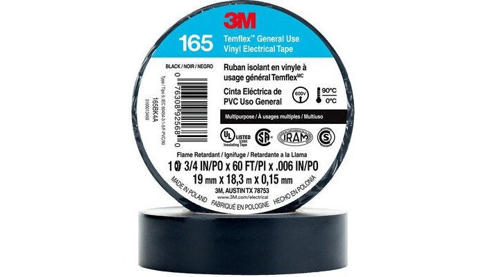 3M Temflex 165/1700 Electrical Tape 60 Feet