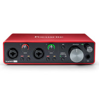 Thumbnail for Focusrite Scarlett 2i2 3rd Gen USB Interface w/ 2 3-Foot XLR Cables Bundle