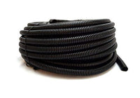 Thumbnail for 100 FT 1/4 INCH Split Loom Tubing Wire Conduit Hose Cover Auto Home Marine Black