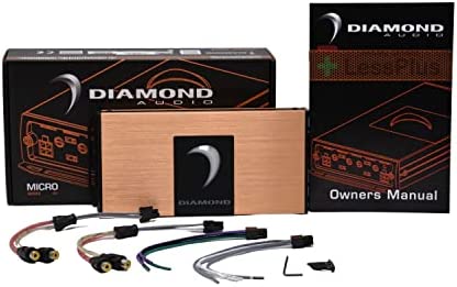 Diamond Audio MICRO4V2 4-Channel 600W RMS Class D Amplifier + 0 Gauge Amp Kit