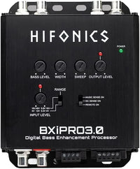 Thumbnail for Hifonics BXiPro3.0 Digital Bass Processor Epicenter 2CH Hi/Lo Converter w/ Noise Reduction