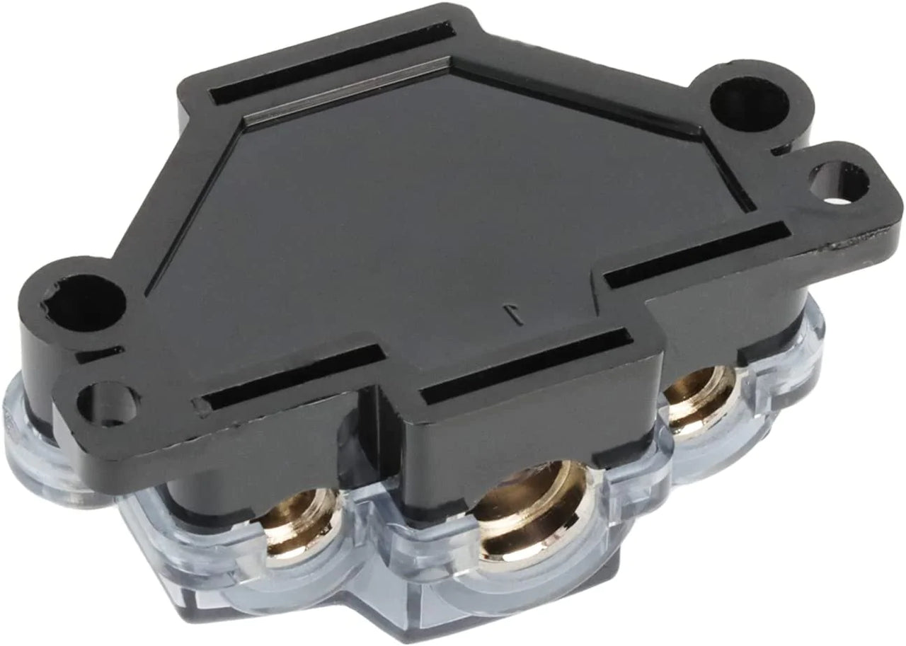 2 Absolute PD-130C 2-4 Gauge 1 in 3 Ways Out Power Splitter Distribution Block