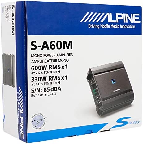Alpine S-A60M 600W S-Series Monoblock Class-D Amplifier