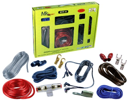 MK Audio KIT4 4 Gauge Pro Amp Installation Kit 2000W