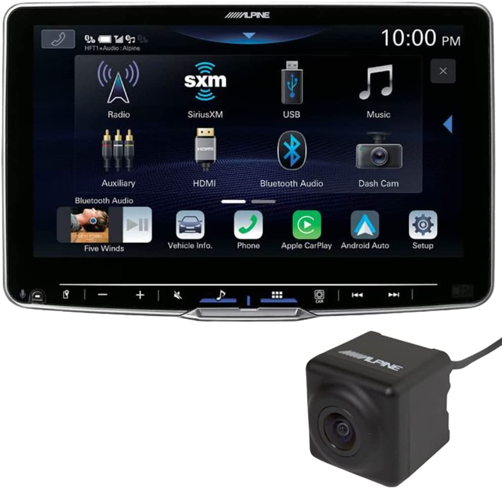 Alpine Halo9 ILX-F509 9" Digital Multimedia Receiver and HCE-C1100 Backup Camera
