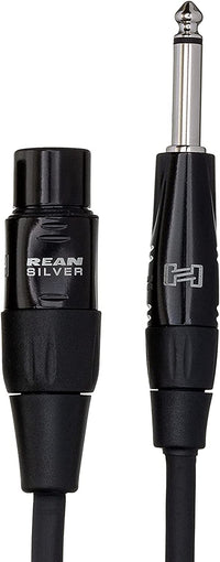 Thumbnail for Hosa HMIC-010HZ Pro Microphone Cable, REAN XLR3F to 1/4 in TS, 10 ft