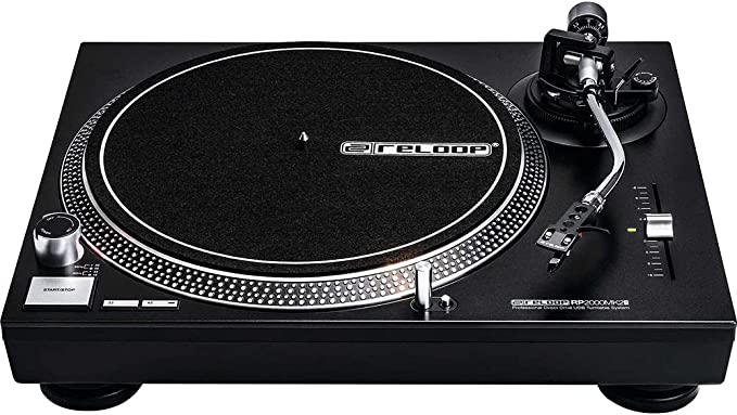 Reloop RP-2000-USB-MK2 QUARTZ-DRIVEN DJ TURNTABLE WITH DIRECT DRIVE AND BUILT-IN PHONO PRE-AMP