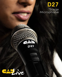 Thumbnail for CAD Audio D27 SuperCardioid Dynamic Microphone with On/Off Switch