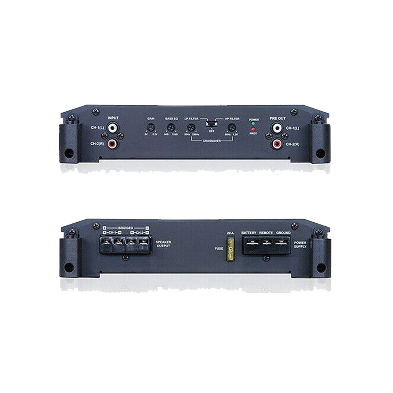 Alpine BBX-T600 600W Class A/B Amplifier + Absolute 4 Gauge Amp Kit