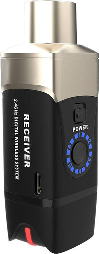 Thumbnail for Xvive U3C Microphone Wireless System 2.4GHz Wireless XLR Transmitter and Receiver for Condenser Microphone, Audio Mixer, PA System