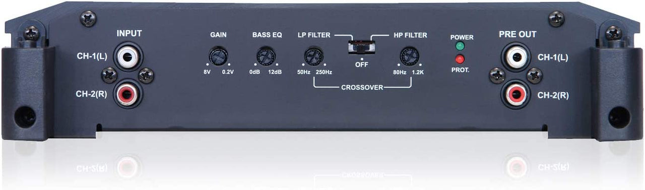 Alpine BBX-T600 2-Ch Mono Amplifier Car Stereo Amp Class-A/B & 8 Gauge Kit