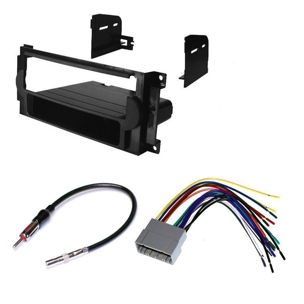 Car Stereo Dash Install Kit Harness Antenna Fit Chrysler Jeep Dodge 2004-08 package
