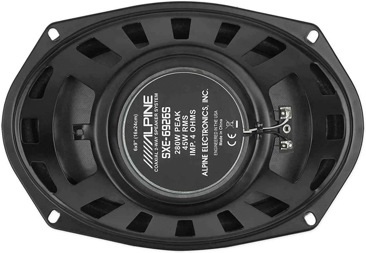 Alpine SXE-1726S 6-1/2" 220W +SXE-6926S 6x9" 280W Car Coaxial Speakers