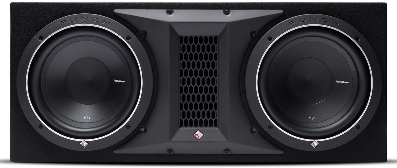 Rockford Fosgate Punch P1-2X12<BR/>1000W Peak Punch P1 Dual 12" Loaded Subwoofer Enclosure Ported
