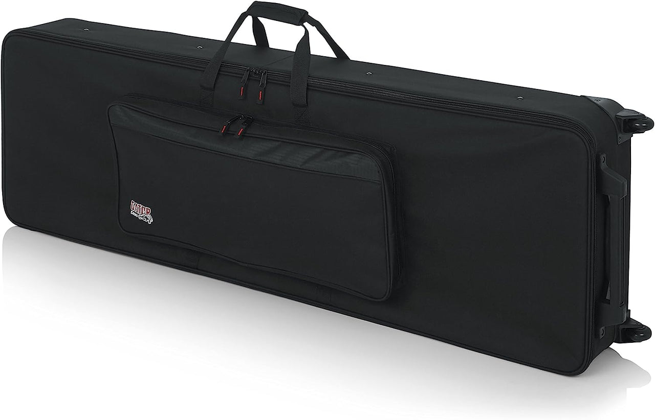 Gator Cases GK-76 Lightweight Keyboard Case with Pull Handle and Wheels; Fits 76-Note Keyboards