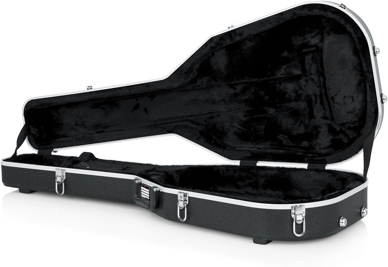 Gator Cases GC-DEEP BOWL Deluxe ABS Molded Case for Acoustic Guitars; Fits Ovation Style Deep Contour Acoustic Guitars