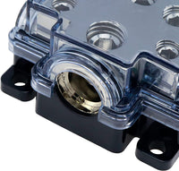 Thumbnail for 2 Absolute PD-150C 0-2-4 Gauge 1 in 5 Ways Out Power Splitter Distribution Block