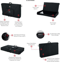 Thumbnail for Gator Cases G-LCD-TOTE50 Padded Nylon Carry Tote Bag for Transporting LCD Screens, Monitors and TVs; Fits 50