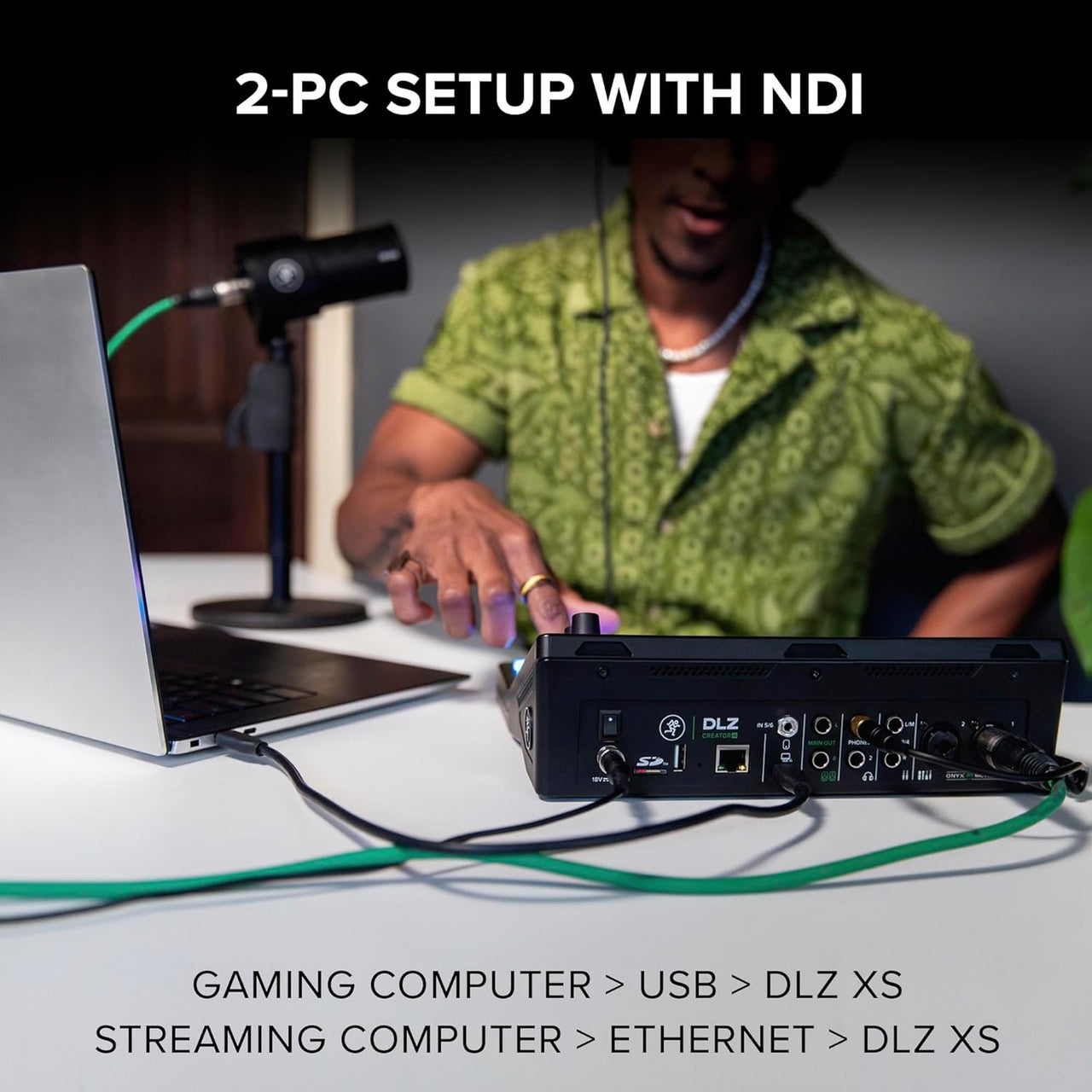 Mackie DLZ Creator XS Adaptive Digital Mixer for Podcasting, Streaming and YouTube with User Modes, Mix Agent Technology, Auto Mix, Onyx80 Mic Preamps